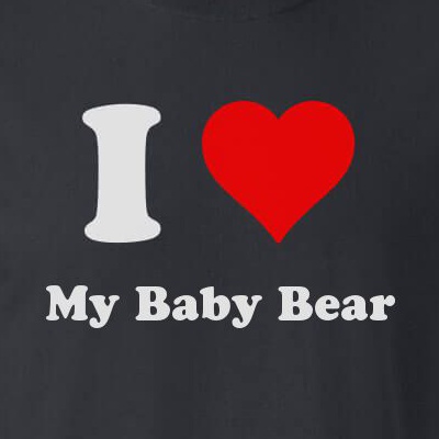 Keep Calm And Love My Baby Bear T Shirt Funny Tee